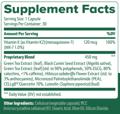 Flexigenics Supplement facts